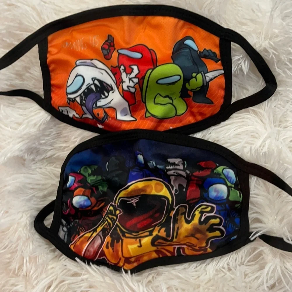 New Set/2 Among Us face masks